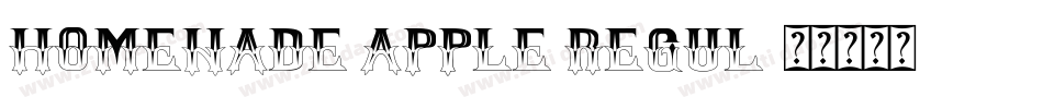 homenade apple regul字体转换
